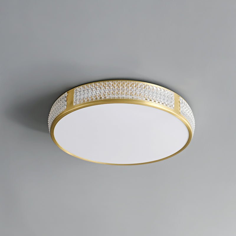 Thehouselights-Acrylic LED Gold Flush Mount Ceiling Lights-Ceiling Light--