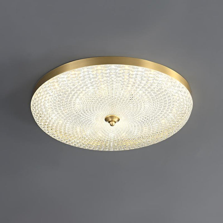 Copper Round LED Flush Mount Ceiling Light | Ceiling light for low ...
