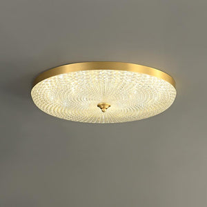 Thehouselights-Copper & Metal & Acrylic LED Flush Mount Ceiling Light-Ceiling Light--