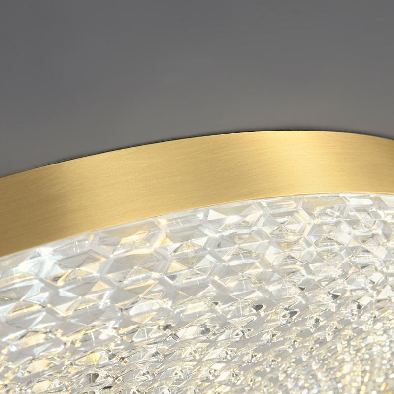 Copper Round LED Flush Mount Ceiling Light | Ceiling light for low ...