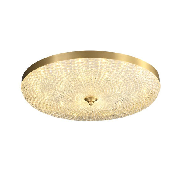 Copper Round LED Flush Mount Ceiling Light | Ceiling light for low ...