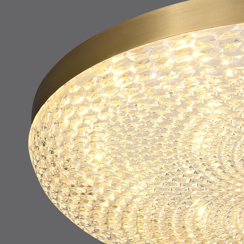 Copper Round LED Flush Mount Ceiling Light | Ceiling light for low ...