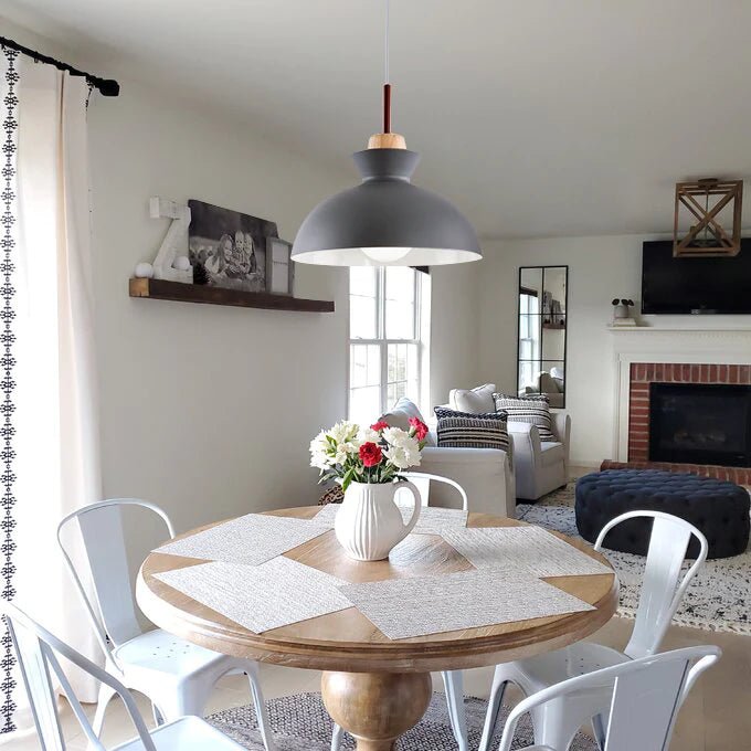 Craftsman style online chandelier dining room