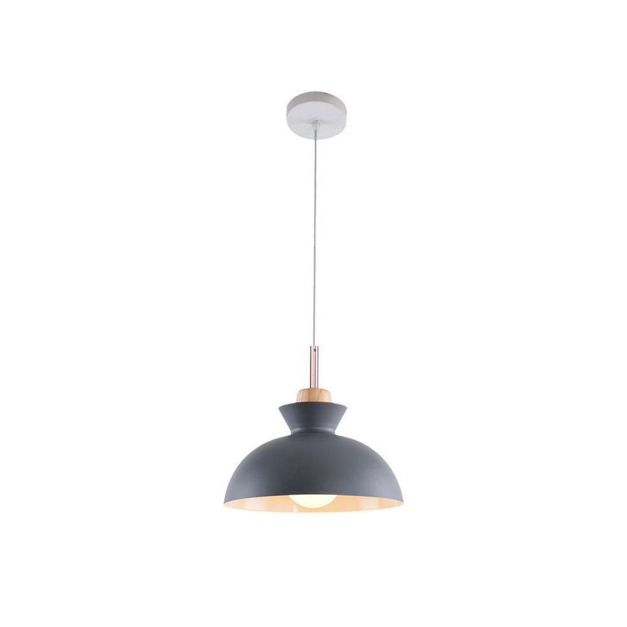 Thehouselights-Craftsman Style 1-Light Single Dome Pendant Light-Pendant-Teal-