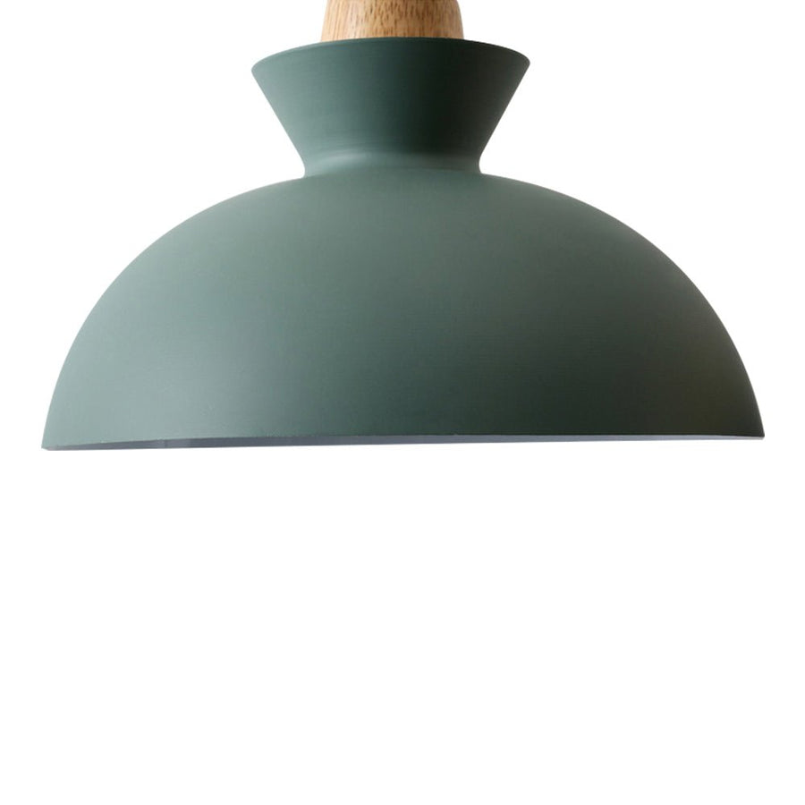 Thehouselights-Craftsman Style 1-Light Single Dome Pendant Light-Pendant-White-