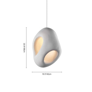 Thehouselights-Creamy Eggshell Tone Pendant Light-Pendant-42 cm-