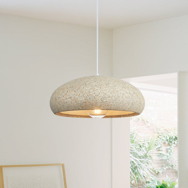 Thehouselights-Creative Ceramic Oval Pendant Light-Pendant-Yellow-