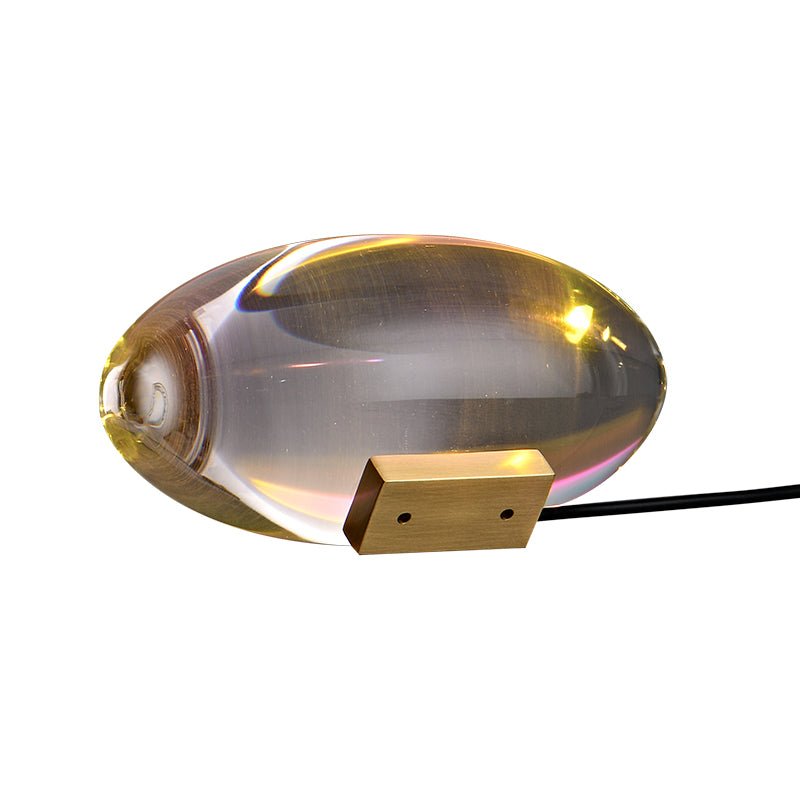 Thehouselights-Crystal Glass Oval Table Lamp Mouth Atmosphere Lamp-Table Lamp--