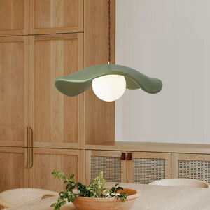 Thehouselights-Curved Hat-Shade Pendant Light-Pendant-Green-