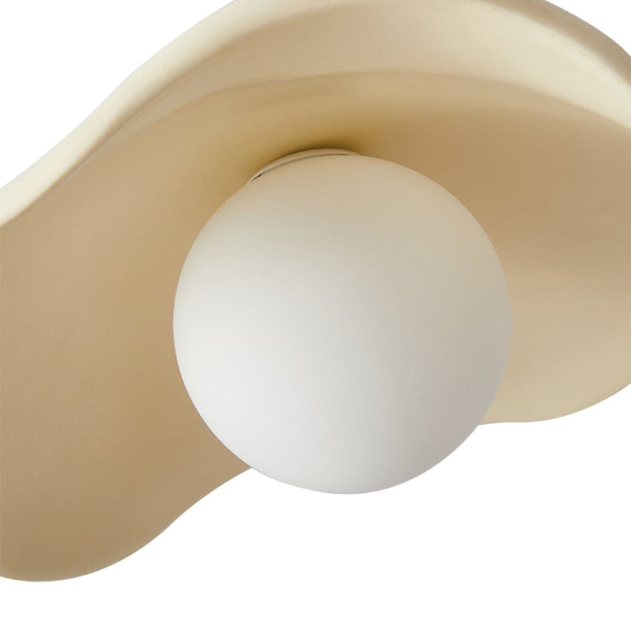 Thehouselights-Curved Hat-Shade Pendant Light-Pendant-Orange-