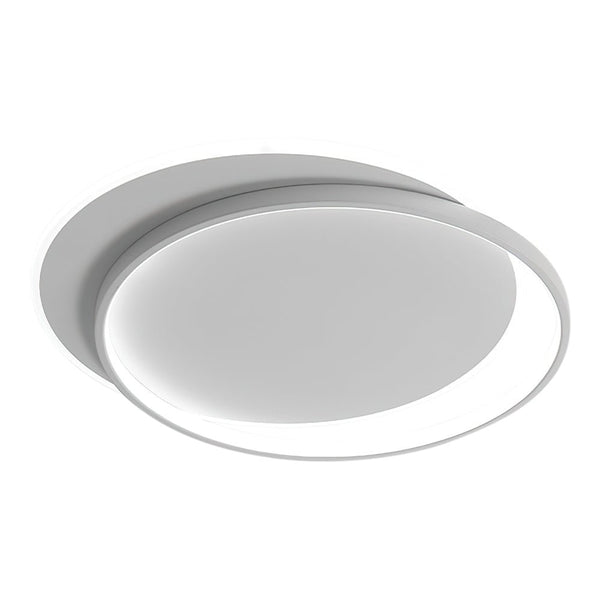 Thehouselights-Designer Modern Binary Orbit LED Flush Mount-Ceiling Light-Cool White-Black+White