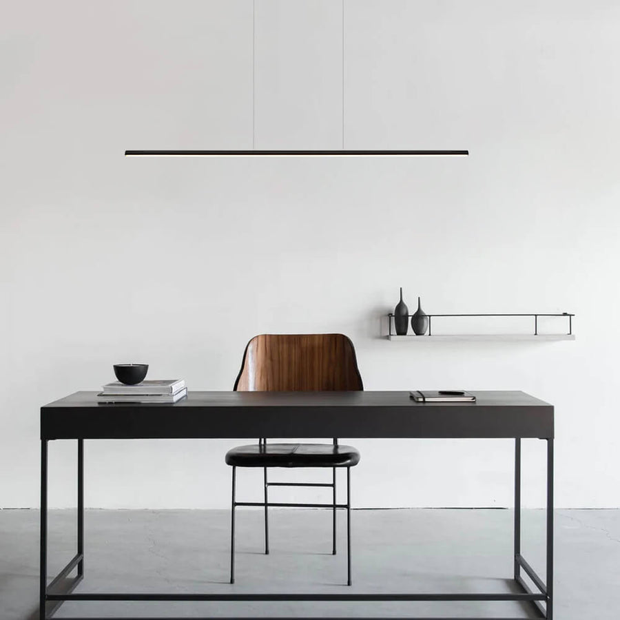 Thehouselights-Dimmable LED Linear Ceiling Light Hanging Pendant-Ceiling Light--