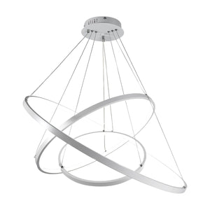 Thehouselights-Dimmable LED Three-Ring Chandelier-Chandelier--