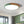 Thehouselights-Dimmable Metal and Wood Circle Flush Mount Ceiling Light-Flush Mount-Green-19 in.