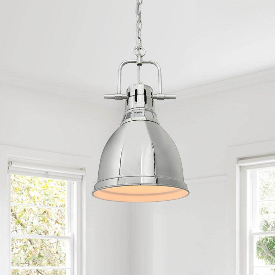 Thehouselights-Dome Bell Shape Mini Pendant Light-Pendant-Chrome-