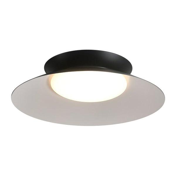 Thehouselights-Geometric Saucer Bowl LED Flush Mount Ceiling Light-Ceiling Light-Cool White-White