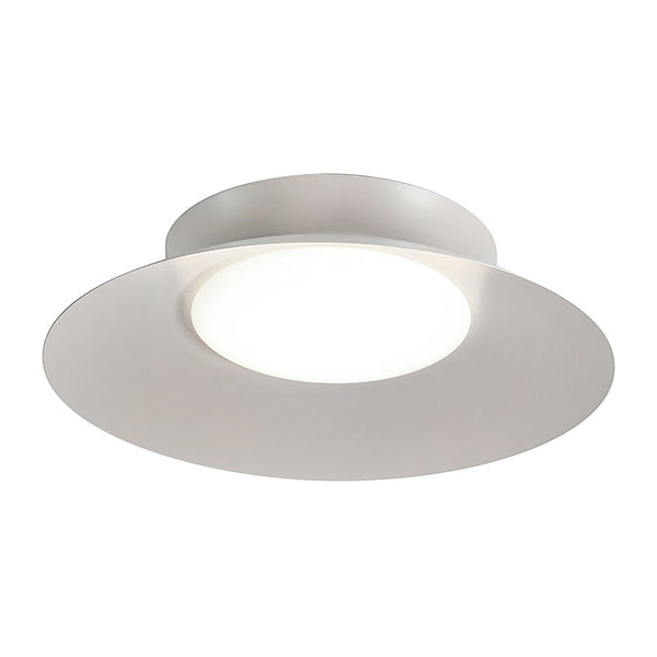 Thehouselights-Geometric Saucer Bowl LED Flush Mount Ceiling Light-Ceiling Light-Cool White-White