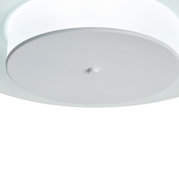 Thehouselights-Geometric Saucer UFO LED Flush Mount Ceiling Light-Ceiling Light-Cool White-Gray