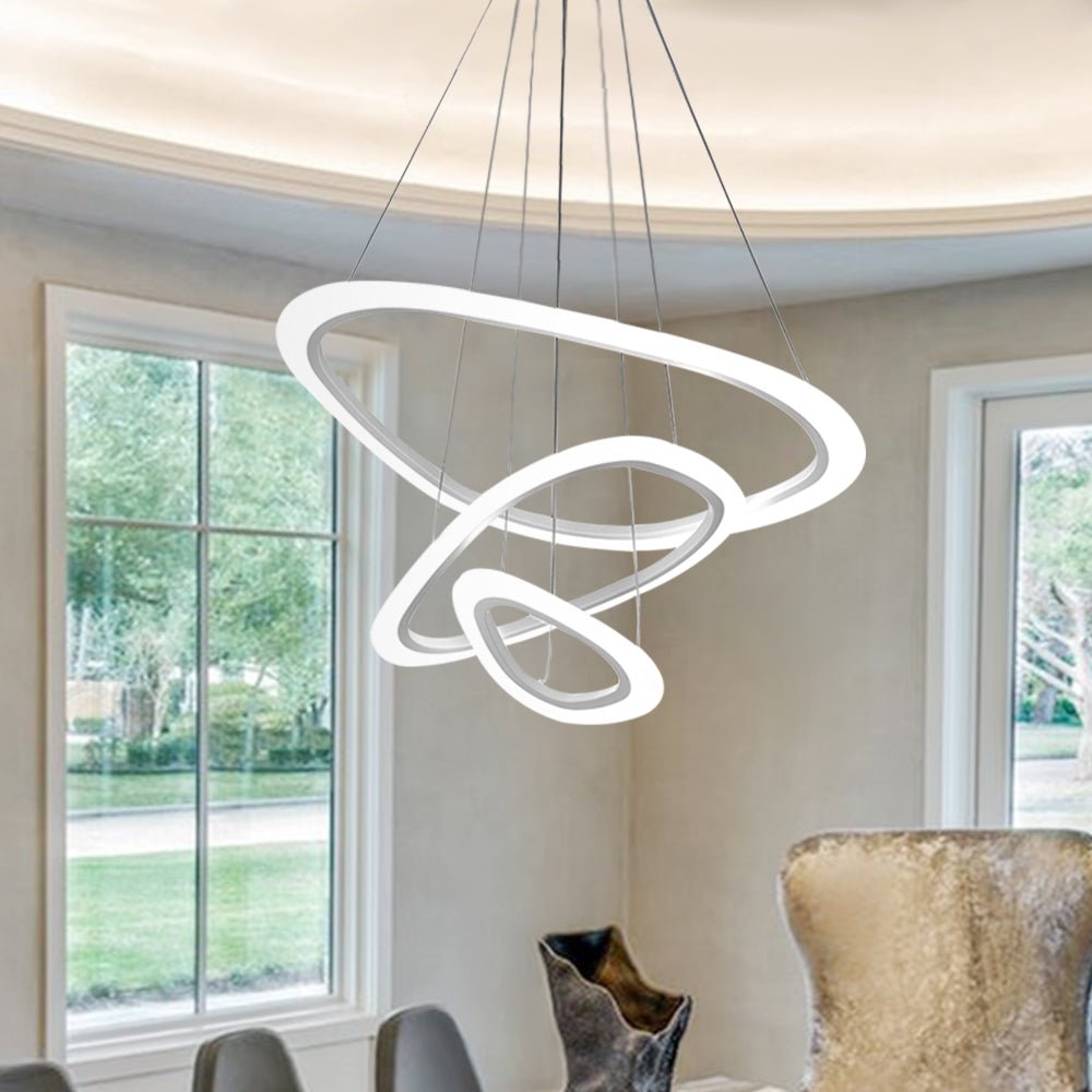 Modern LED Chandelier Lighting | Thehouselights, Modern Geometric ...