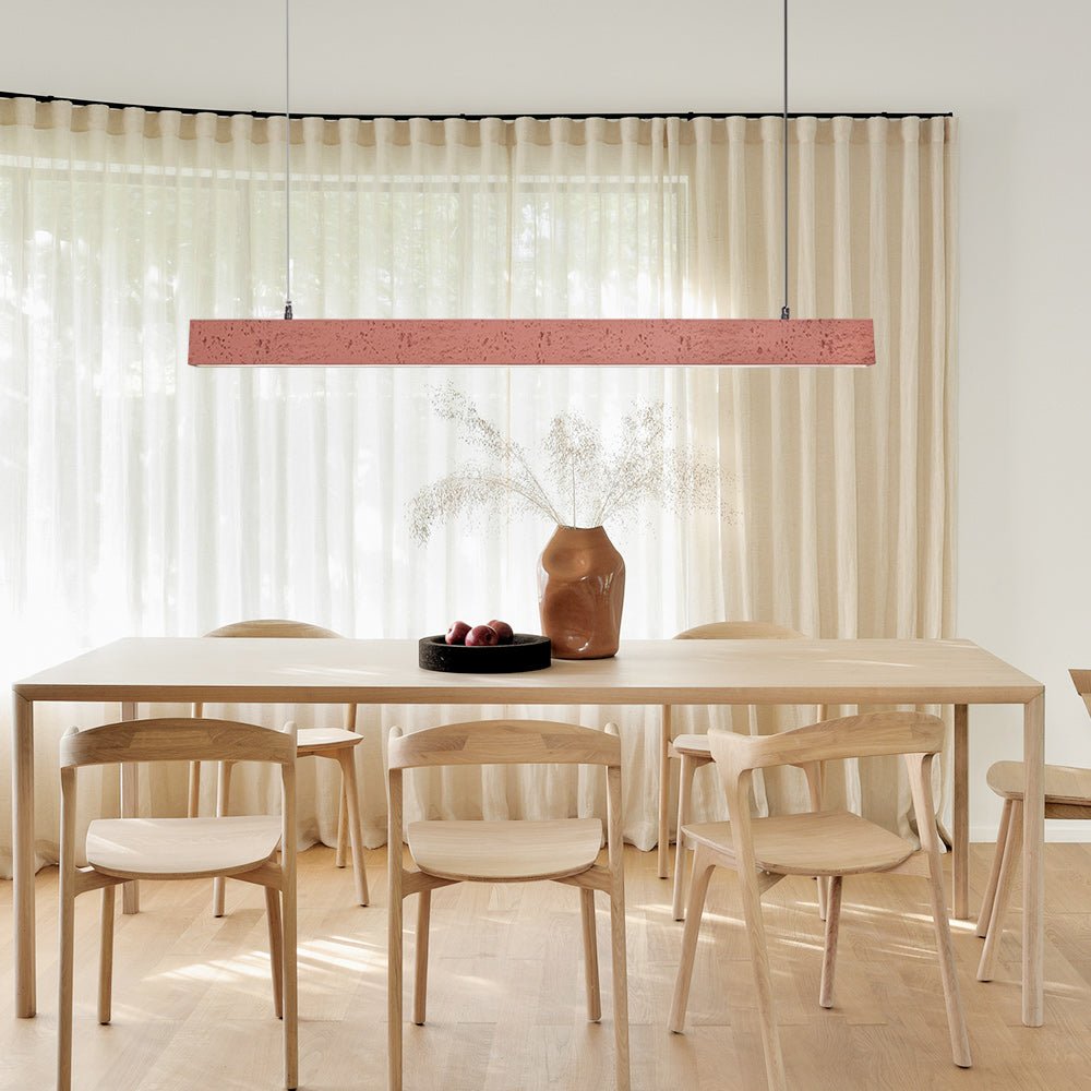 LED Concrete Linear Pendant Light thehouselights, LED pendant