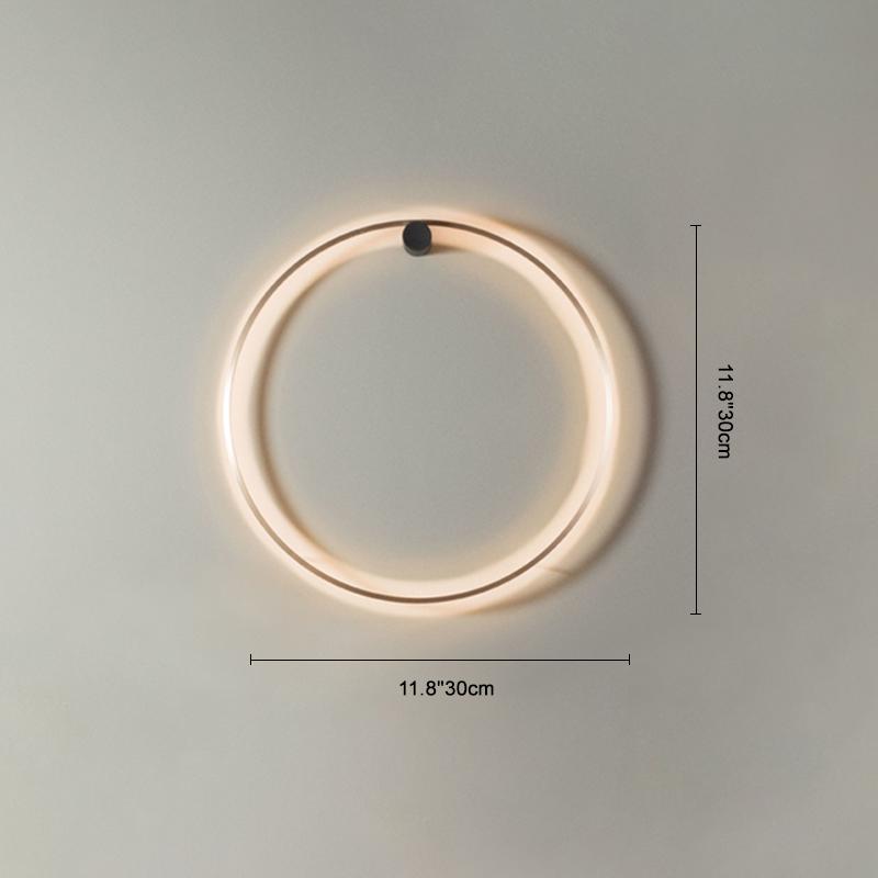 Thehouselights-LED Round Circle Ring Wall Sconce-Wall Lights--