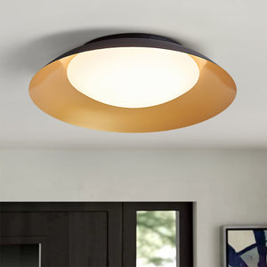 Thehouselights-LED Saucer Flush Mount with Acrylic Diffuser-Ceiling Light-Warm White-