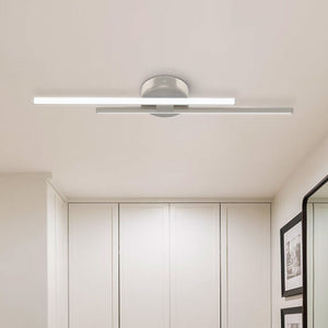 Thehouselights-Linear LED Flush Mount Ceiling Light-Ceiling Light-Nickel-60 CM