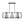 Load image into Gallery viewer, Thehouselights-Mid-Century Black Geometric Rectangle Chandelier-Chandelier-6 Bulbs-
