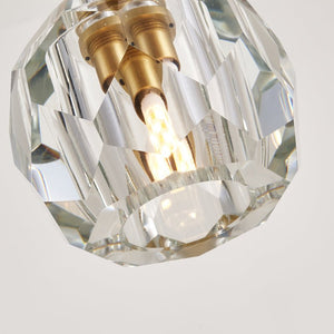 Thehouselights-Minimalist 1-light Crystal Pendant Light-Pendant--