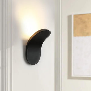 Thehouselights-Minimalist Modern Wall Sconce in Black/White Finish-Wall Lights-Black-Warm White