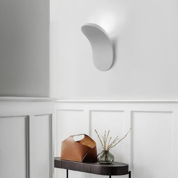 Thehouselights-Minimalist Modern Wall Sconce in Black/White Finish-Wall Lights-White-Cool White