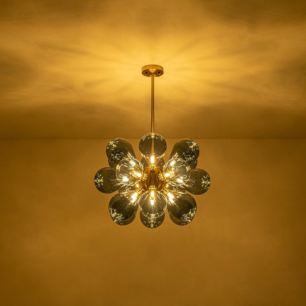 Modern Frosted Gluster Bubble Sputnik Chandelier Light Thehouselights, Glass Bubble Chandelier