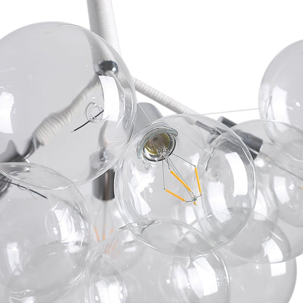 Thehouselights-Modern Cluster Bubble Glass Chandelier-Chandelier-Black-