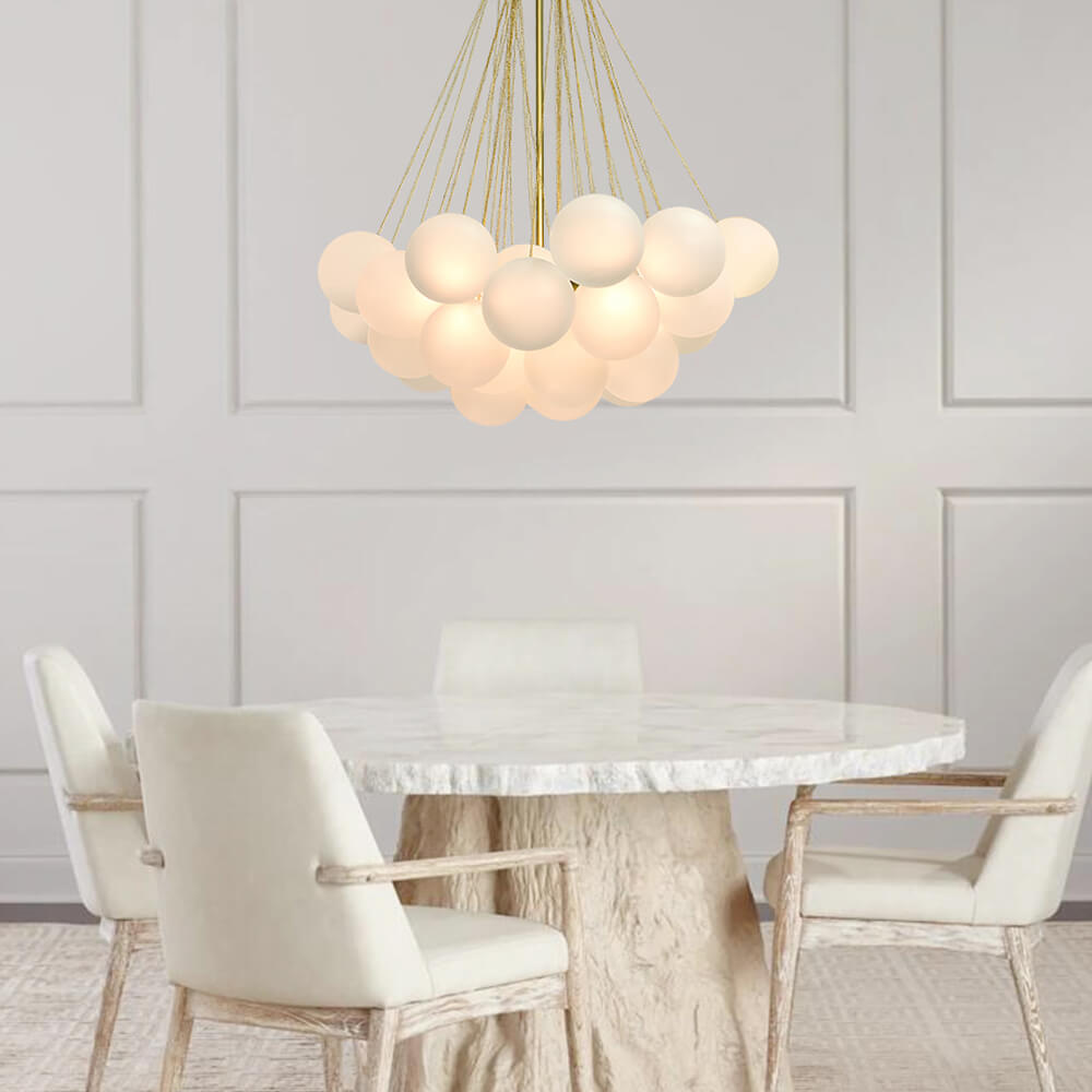 Modern Glass Bubble Chandeliers | Bubble Cluster Chandelier ...