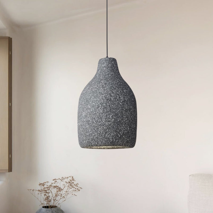 Thehouselights-Modern Industrial Vase-Shaped Pendant Light-Pendant-Dark Gray-