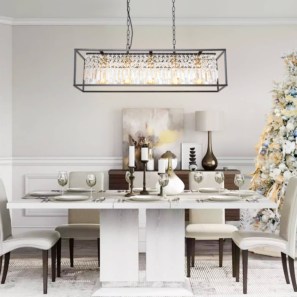 Ceiling Light Contemporary Rectangular Chandeliers Rectangular