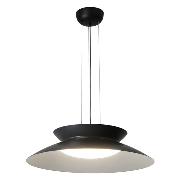 Thehouselights-Modern Saucer LED Pendant Lighting-Pendant-Black-Cool White
