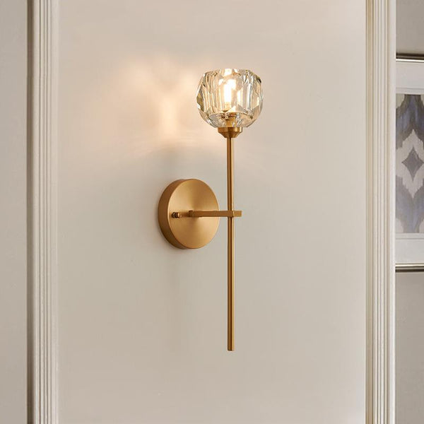 Thehouselights-Needle Wall Sconce with Crystal Shade-Wall Lights--
