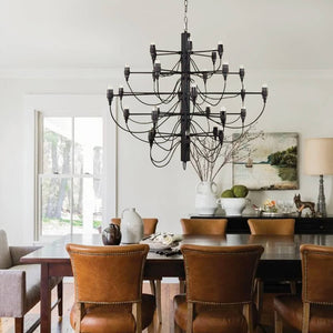 Thehouselights-Nordic Black Chrome Gold Large Luxury Sophisticated Chandelier-Chandelier-Black-50-Light
