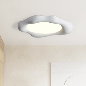 Thehouselights-Nordic Cloud LED Resin Wabi-Sabi Flush Mount Ceiling Light-Ceiling Light-White-Medium