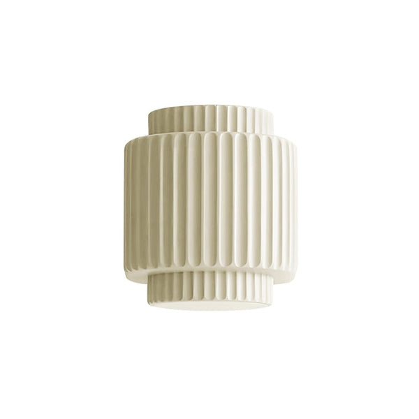 Thehouselights-Nordic Cream Style Layer Ceramic Wall Sconce-Wall Lights-Beige-