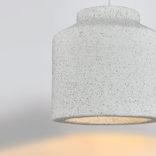 Thehouselights-Nordic Earthen Jar Style Cylinder Pendant Light-Pendant-Dark Gray-