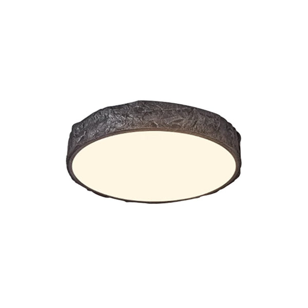 Thehouselights-Nordic LED Stone Rock Design Flush Mount-Pendant-Black-63 cm.