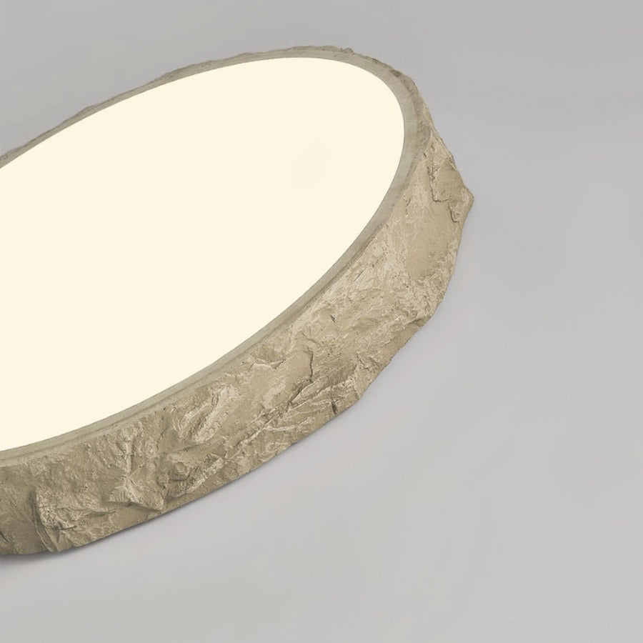 Thehouselights-Nordic LED Stone Rock Design Flush Mount-Pendant-Grey-43 cm.