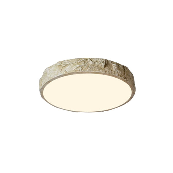 Thehouselights-Nordic LED Stone Rock Design Flush Mount-Pendant-White+Yellow-63 cm.