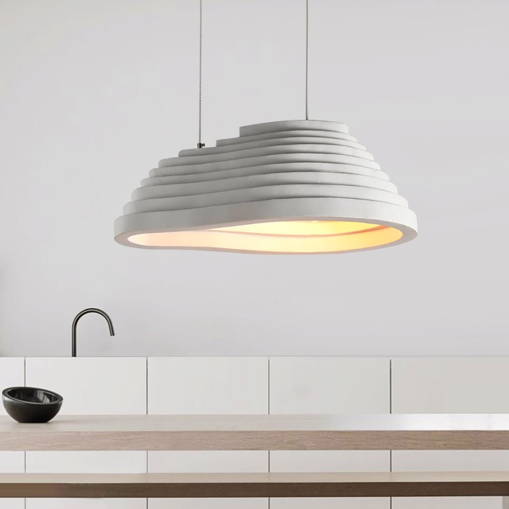 Nordic Ribbed Bell-Shaped Tiered Pendant Light | thehouselights ...