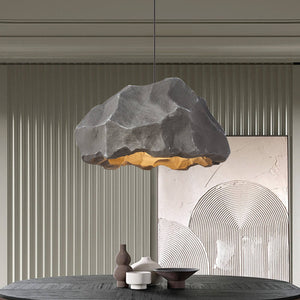 Thehouselights-Nordic Stone Rock Design Pendant Light-Pendant-Grey-