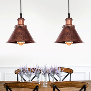 Thehouselights-Rustic Antique Copper Pendant Light-Pendant--