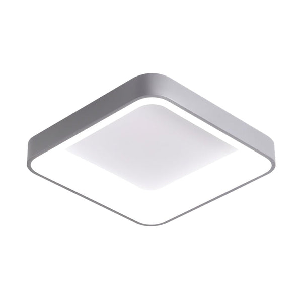Thehouselights-Scandinavian Acrylic Flat LED Square Flush Mount-Ceiling Light-Cool White-