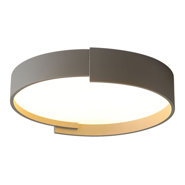 Thehouselights-Simplicity LED Circular Panel Light Thin Flush Mount-Ceiling Light-Cool White-White